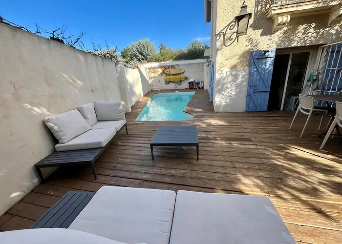 Jardin Piscine Proche Centre-ville 10 Mn Des Plages Montpellier