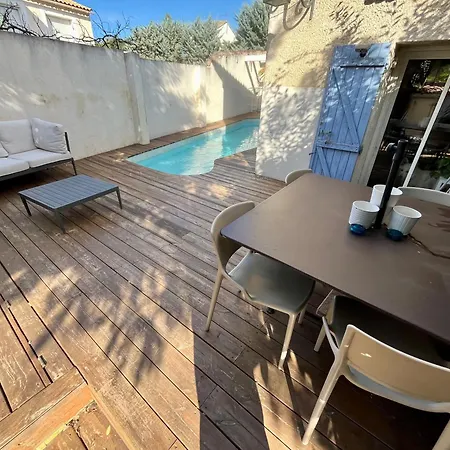 Апартаменты Jardin Piscine Proche Centre-ville 10 Mn Des Plages