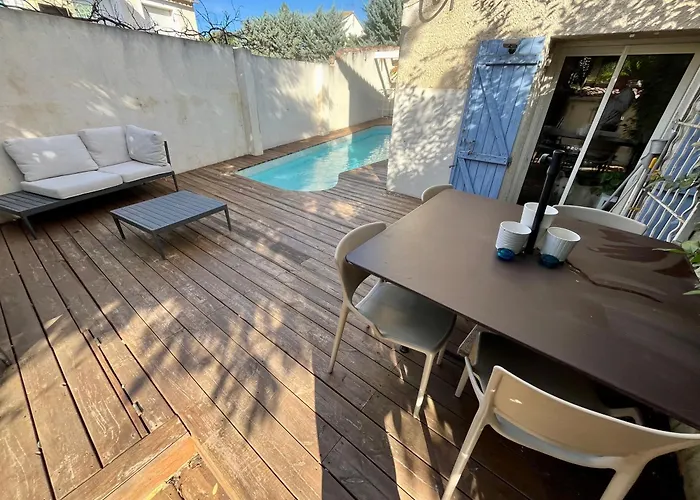 아파트 Jardin Piscine Proche Centre-ville 10 Mn Des Plages